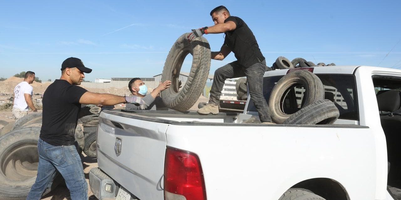 EMPIEZA LA RECOLECCIÓN DE LLANTAS EN EL SISTEMA LAGUNAR DE MEXICALI 