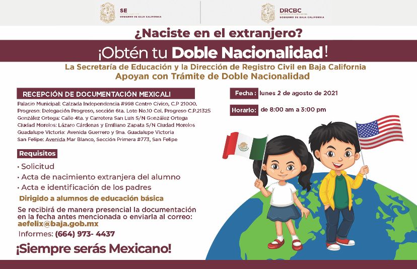TRÁMITE DE DOBLE NACIONALIDAD PARA ESTUDIANTES DE EDUCACIÓN BÁSICA
