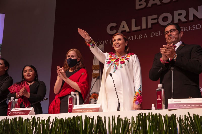 MARINA DEL PILAR SE COMPROMETE A ERRADICAR LA CORRUPCIÓN DE BC