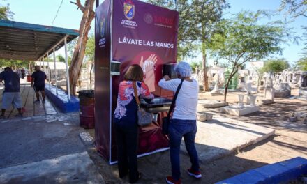 LAVAMANOS EN ENTRADAS A PANTEONES DE MEXICALI 