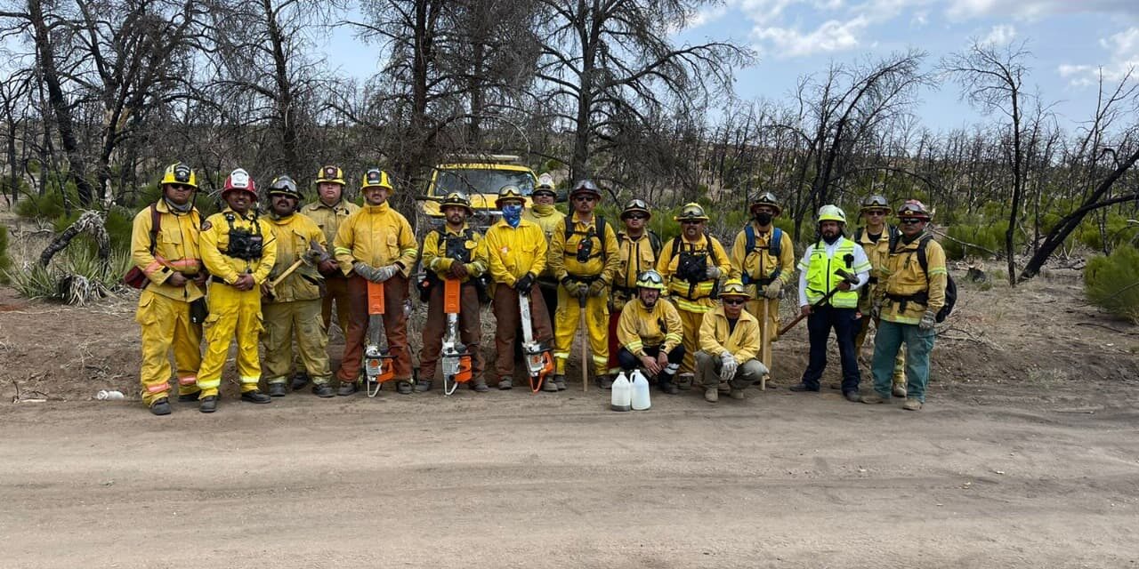 11 ELEMENTOS CAPACITADOS PARA ATENDER INCENDIOS FORESTALES EN BC