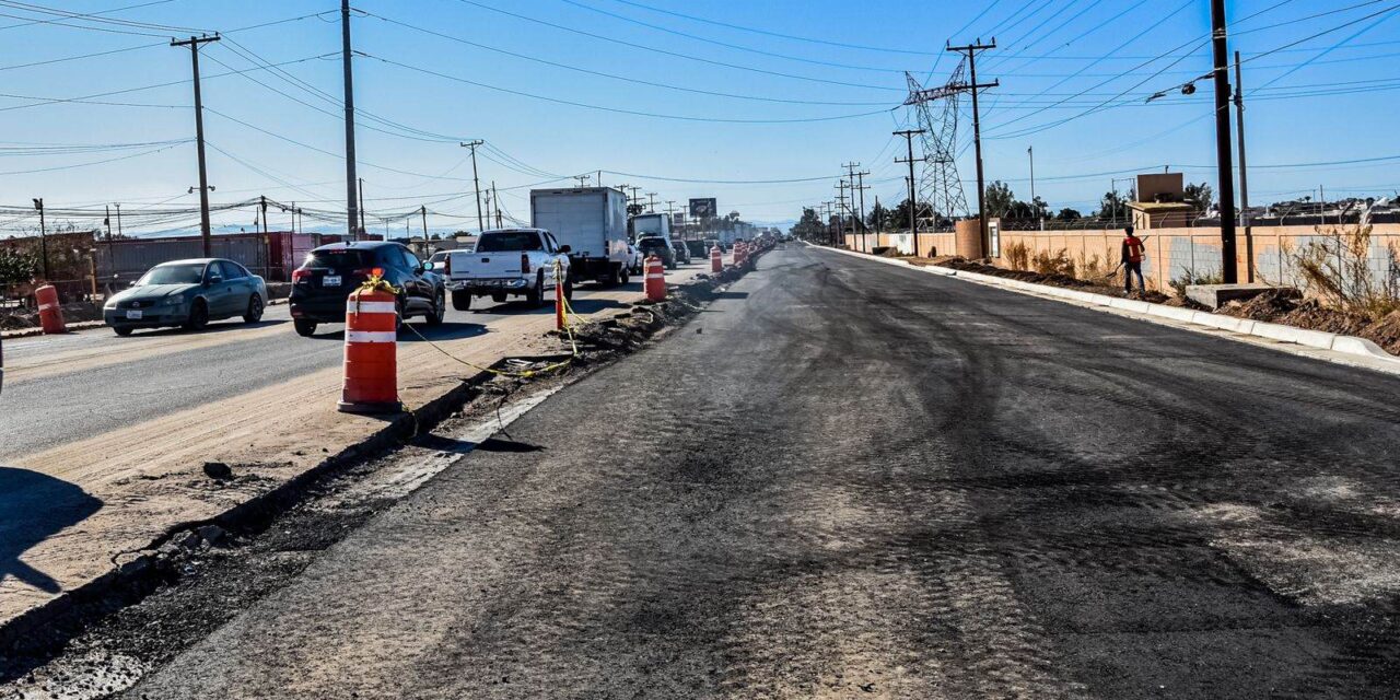 LLEVA UN 30% REMODELACIÓN DE CARRETERA CETYS EN MEXICALI