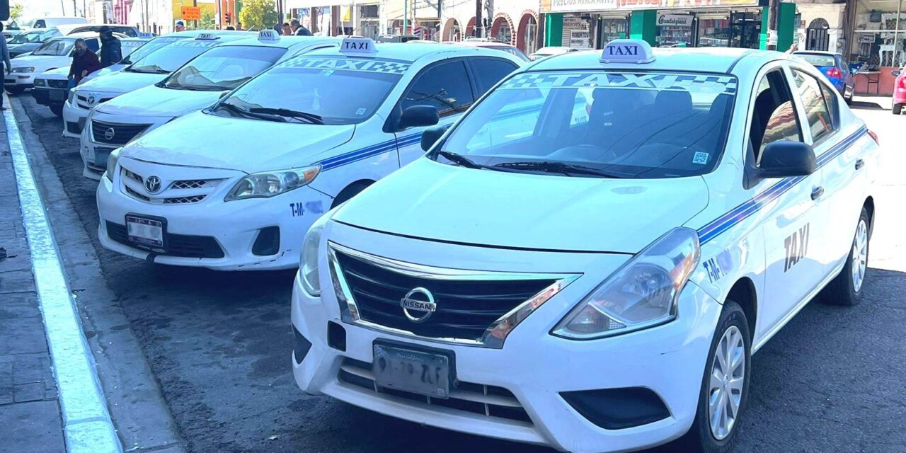 REUBICAN SALIDA DE TAXIS DE RUTA EN CENTRO DE MEXICALI