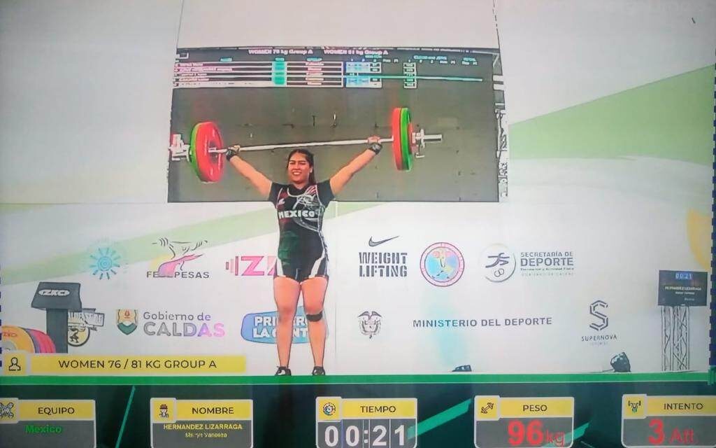 LEVANTA ORO VANESSA HERNÁNDEZ EN PANAMERICANO SUB20