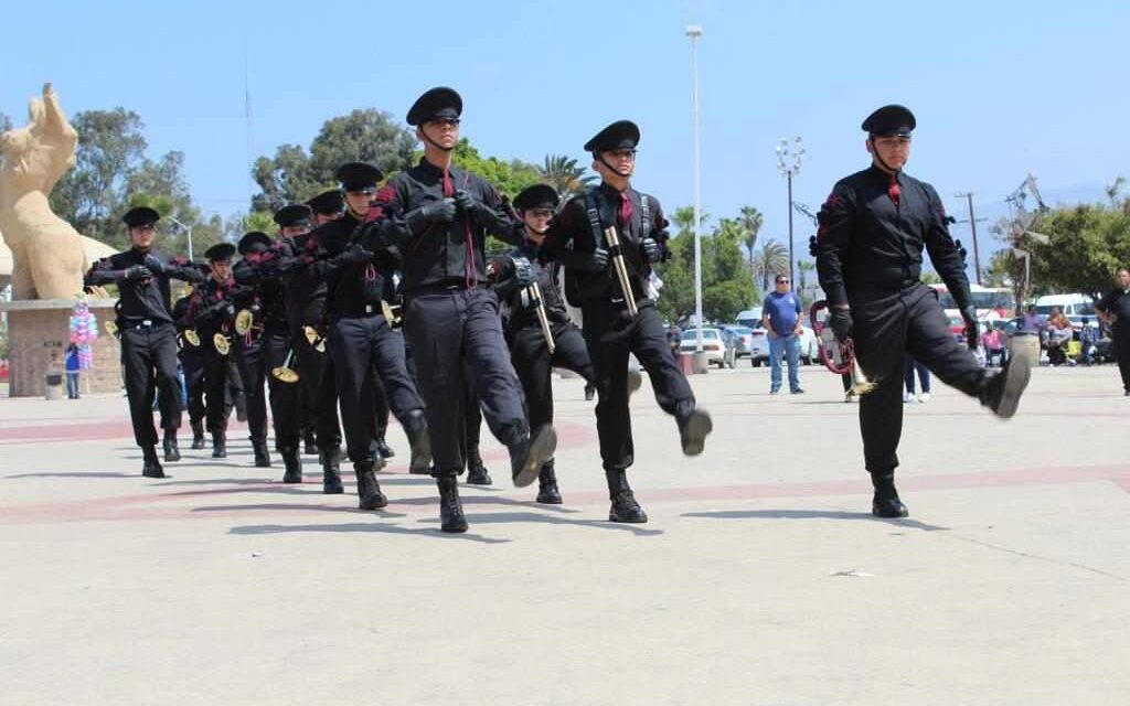 PARA TECATE EL CONCURSO DE BANDAS DE GUERRA A NIVEL SECUNDARIA