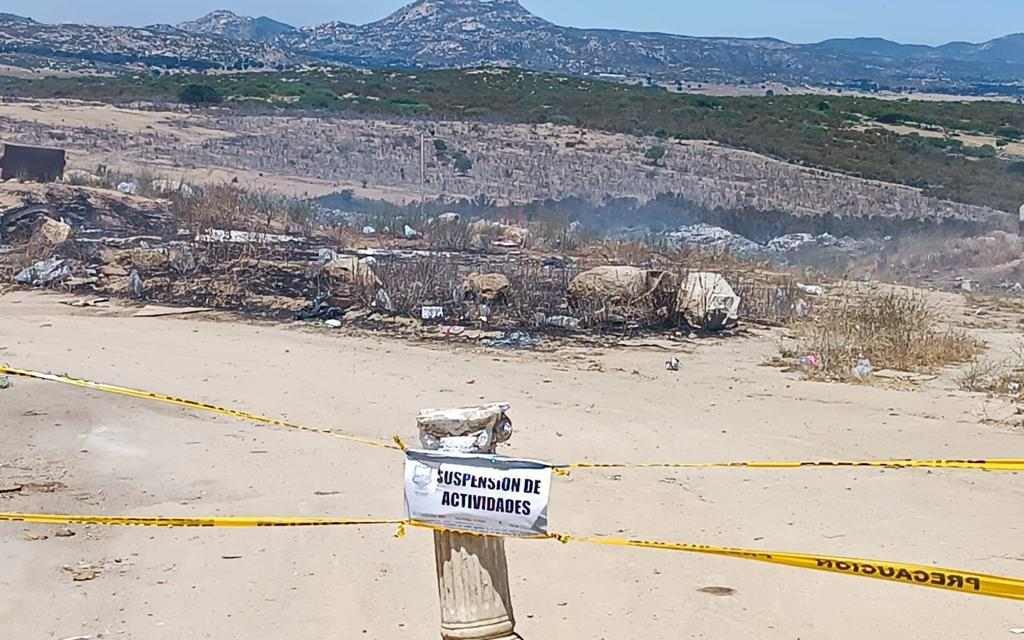 SUSPENDEN BASURERO CLANDESTINO DE EL HONGO