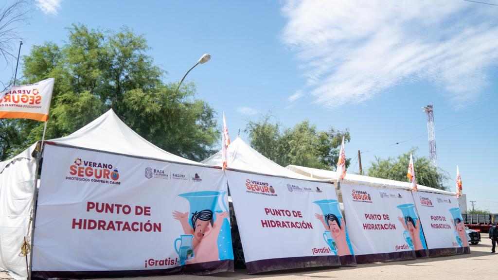 PUNTO DE HIDRATACIÓN PARA CONTRARRESTAR EL GOLPE DE CALOR