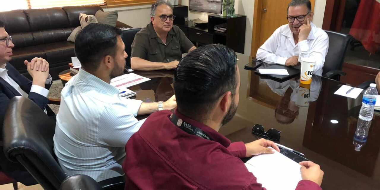 ATIENDEN REUNIÓN CON DIRIGENCIAS SINDICALES PREVIO AL INICIO DEL CICLO ESCOLAR 2023-2024