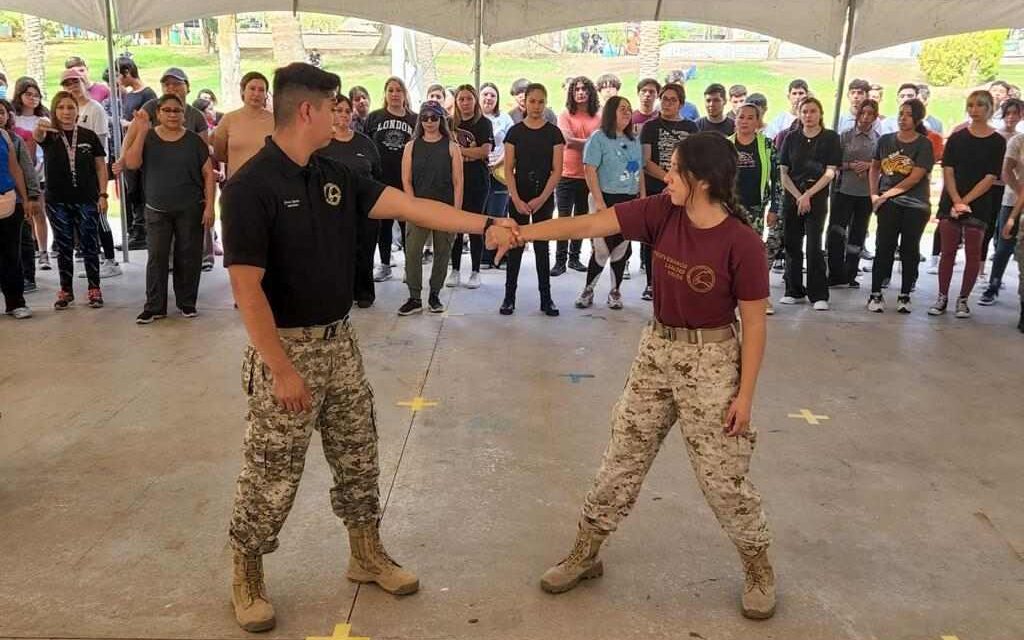 MÁS DE 100 MUJERES EN EL CURSO MASIVO DE DEFENSA PERSONAL EN MEXICALI 