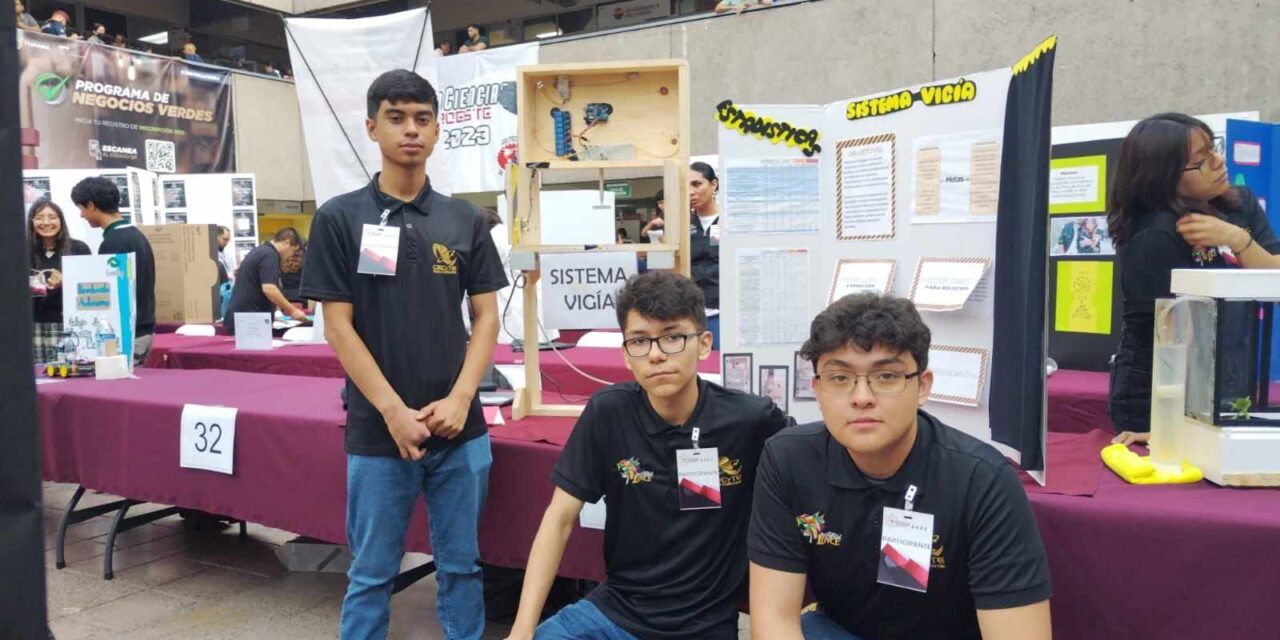 VAN ALUMNOS DE CECyTE BC A EXPOCIENCIAS NACIONAL 2023