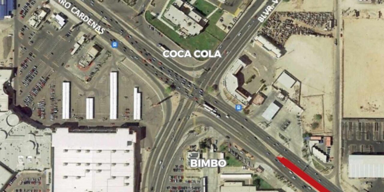 CIERRE DE VUELTA INGLESA DE LÁZARO CÁRDENAS POR ESPACIO DE 10 DÍAS EN MEXICALI