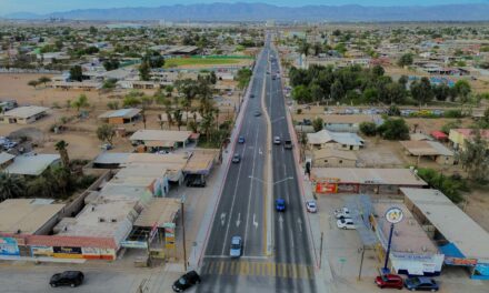 ARREGLAN AVENIDA IGNACIO ZARAGOZA EN EJIDO PUEBLA DEL VALLE DE MEXICALI