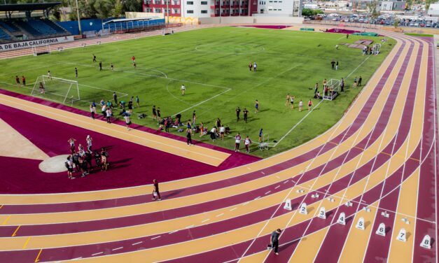 RENUEVAN PISTA DE ATLETISMO DE LA CIUDAD DEPORTIVA DE MEXICALI