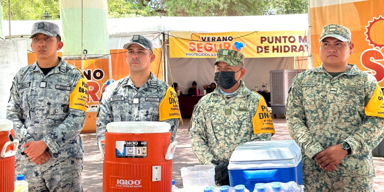 ANTE LAS ALTAS TEMPERATURAS EN MEXICALI SE APLICA EL PLAN DN-III-E