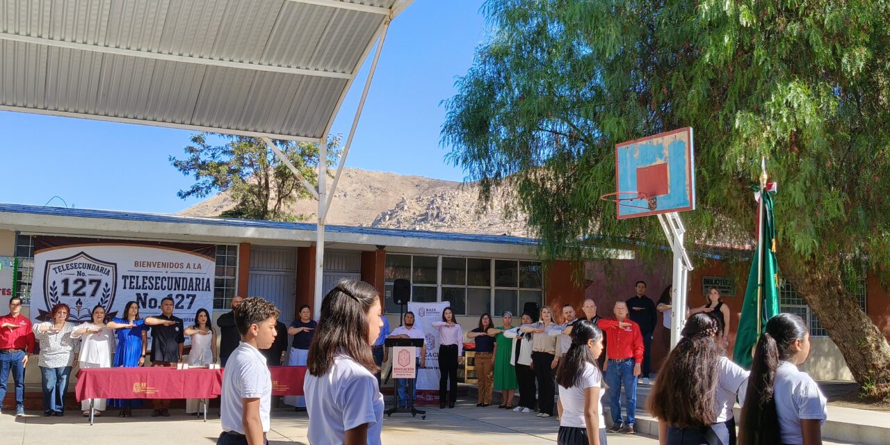COMIENZA LA ACTIVIDAD ESCOLAR EN NUEVA TELESECUNDARIA 127 DE TECATE