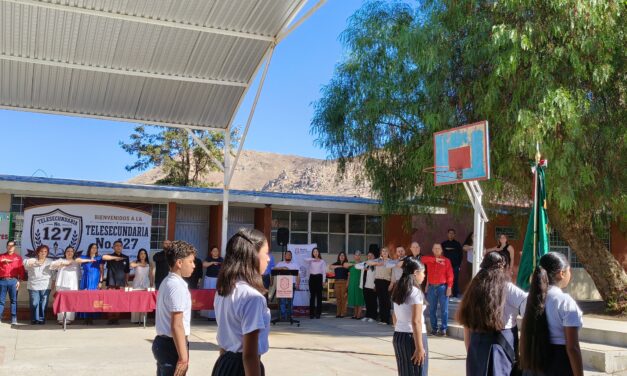 COMIENZA LA ACTIVIDAD ESCOLAR EN NUEVA TELESECUNDARIA 127 DE TECATE